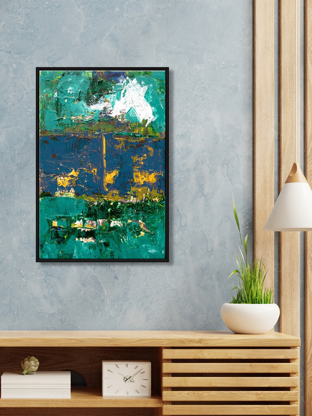 

999Store Blue Abstract Painting Wall Art