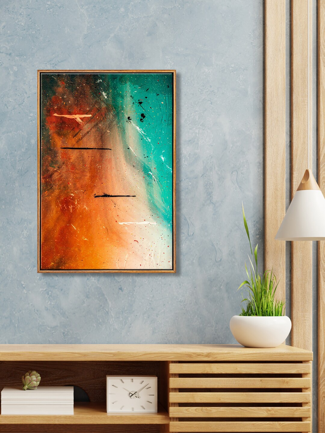 

999Store Orange & Green Deep Earthy Wall Art