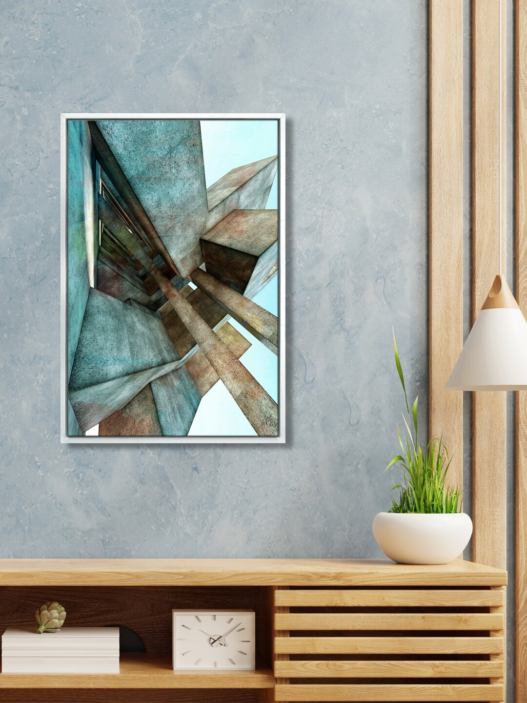 

999Store Multi-Colored Floating Frame Abstract Wall Art