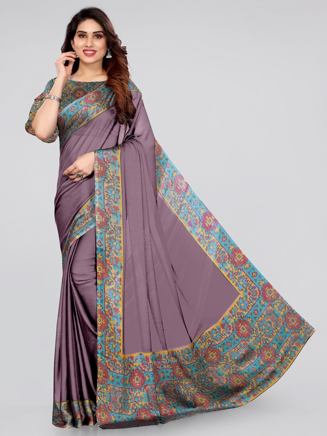 

KALINI Magenta & Blue Saree