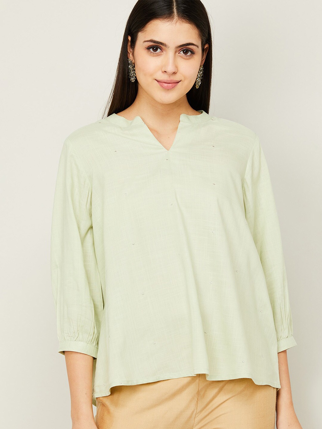 

Melange by Lifestyle Green Printed Tunic