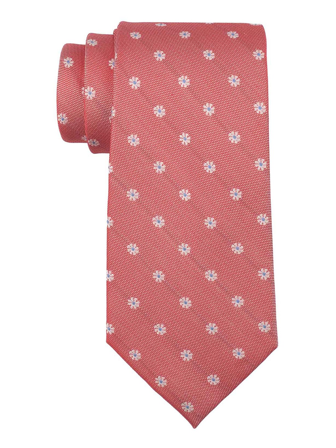 

The Tie Hub Men Pink & Beige Printed Broad Tie