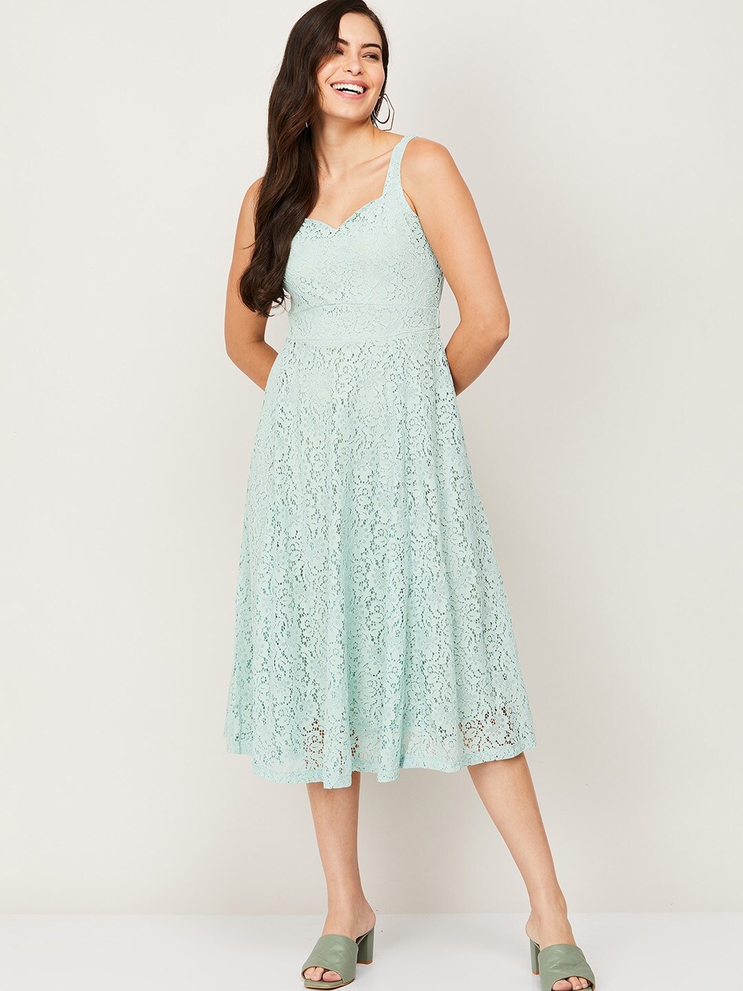 

CODE by Lifestyle Green & murmur Midi Dress