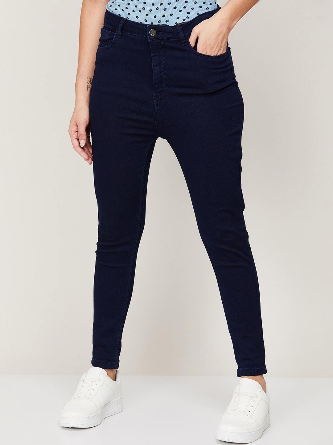 

Ginger by Lifestyle Women Blue Skinny Fit Jeans