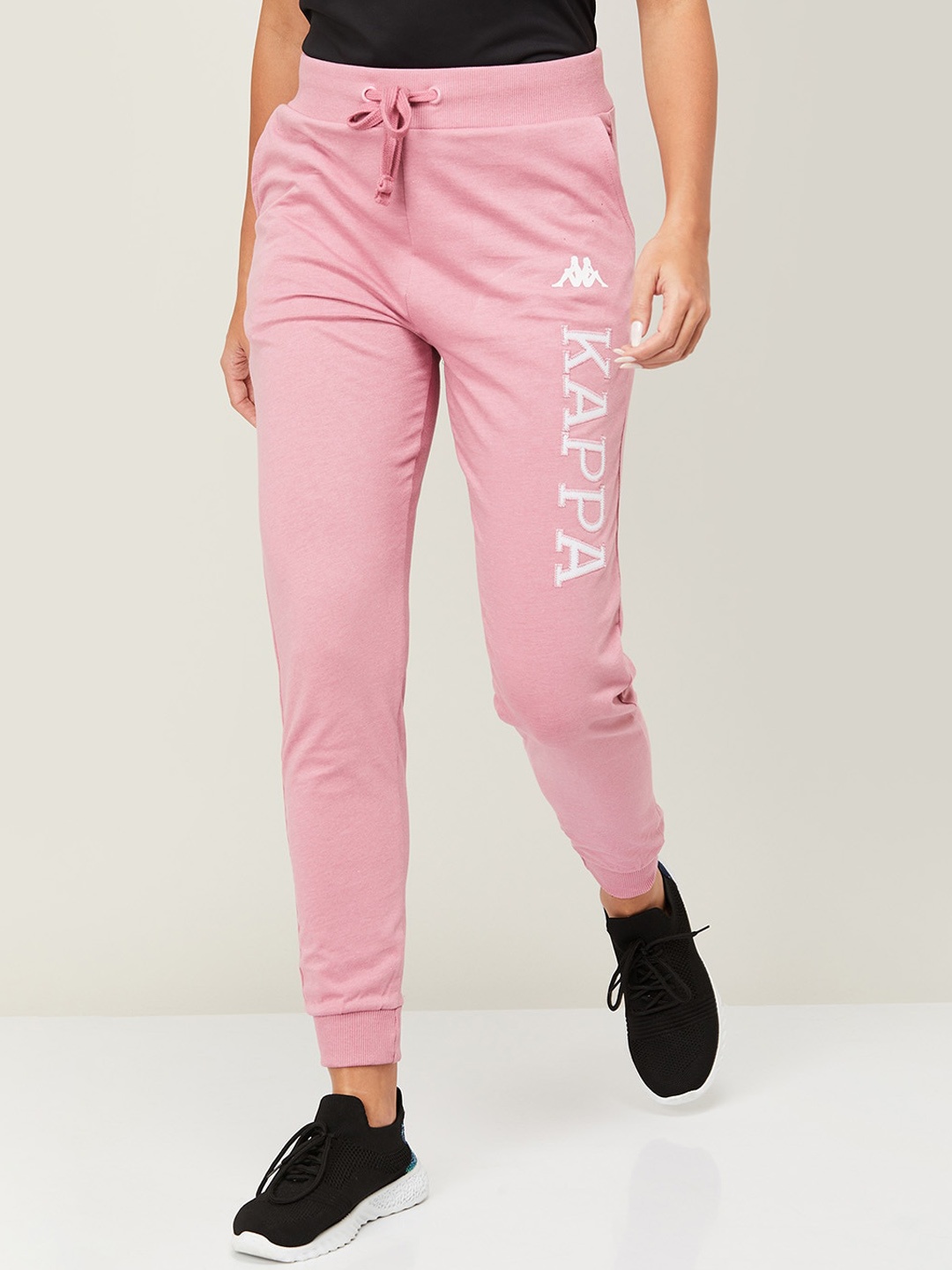 

Kappa Women Pink Solid Cotton Jogger