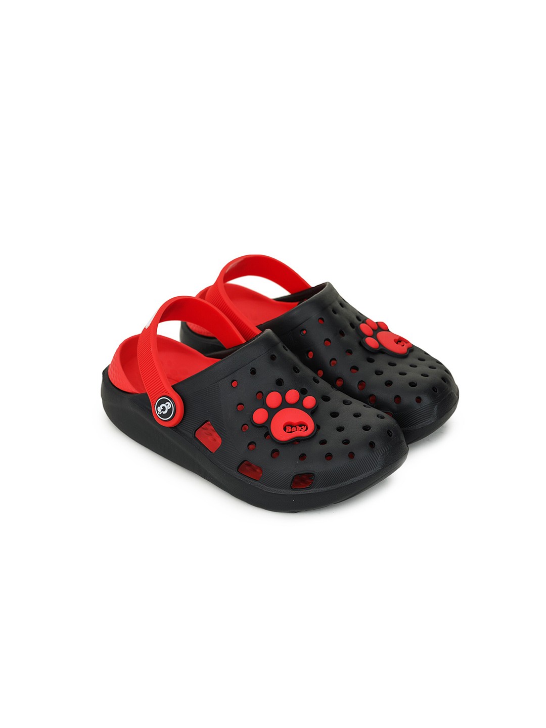 

Ego Unisex Kids Black & Red Clogs Sandals