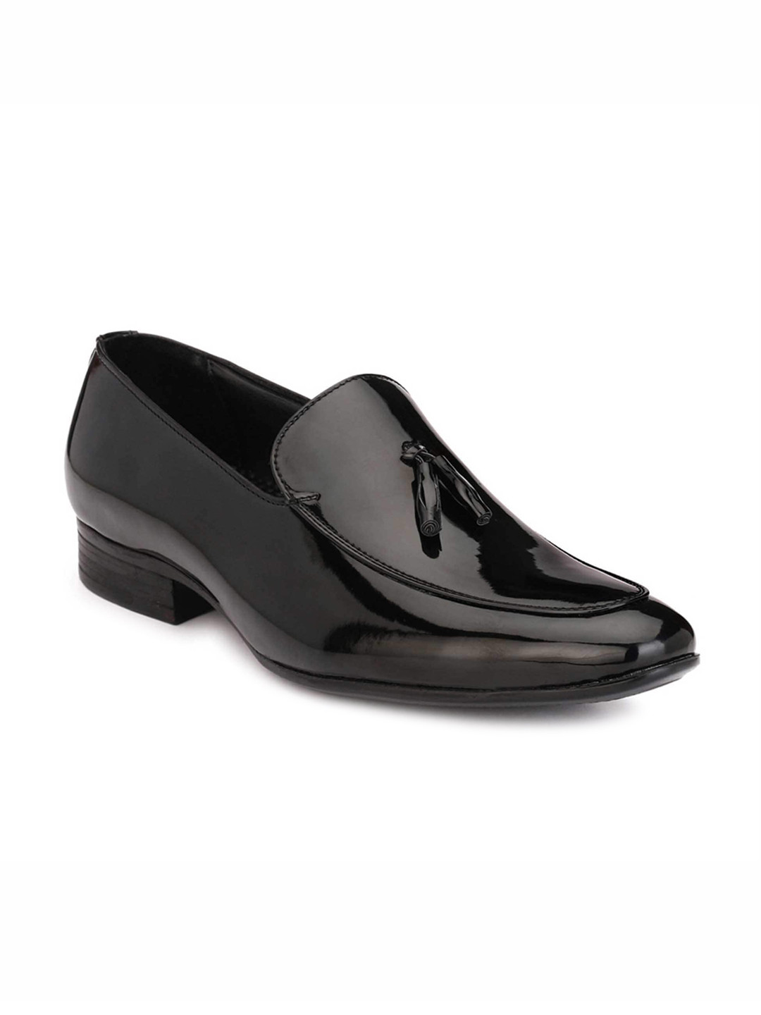 

birgos Men Black Solid Formal Loafers Shoes