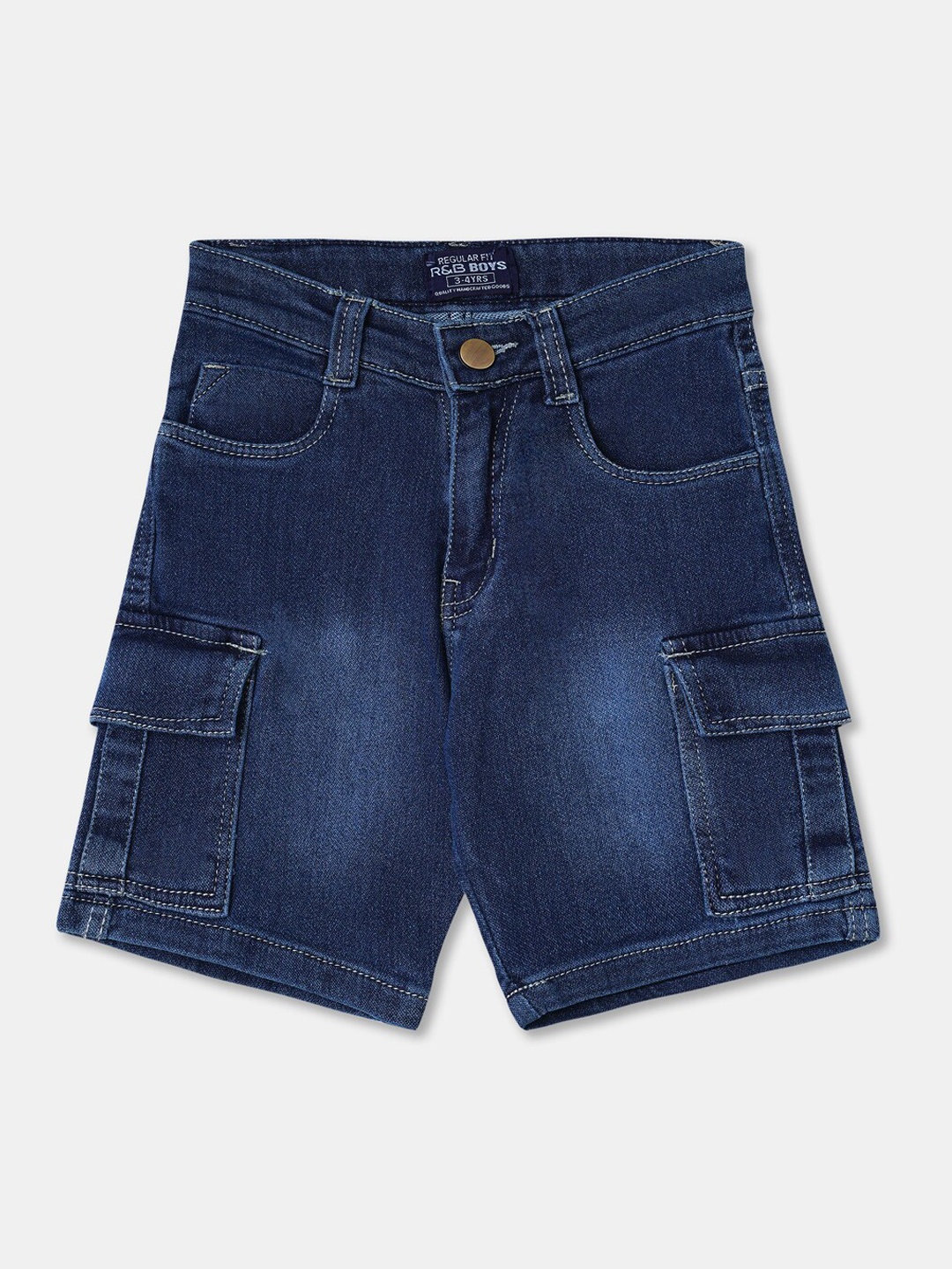 

R&B Boys Blue Washed Denim Shorts