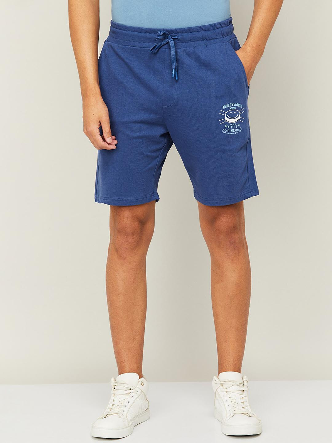 

SmileyWorld Men Blue Slim Fit Shorts