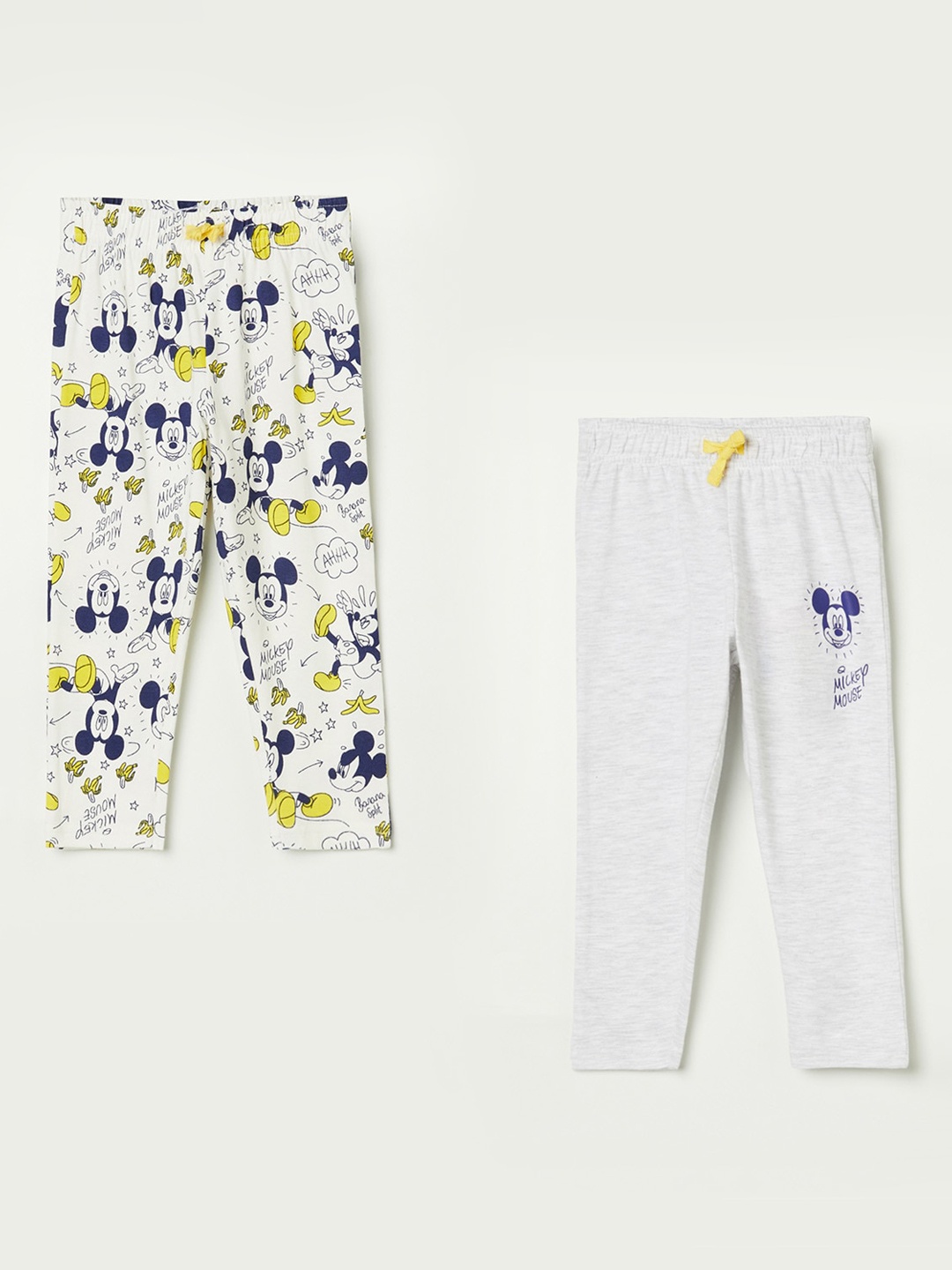 

Juniors by Lifestyle Boys Pack of 2 Mickey Mouse Print Cotton Track Pants, Multi