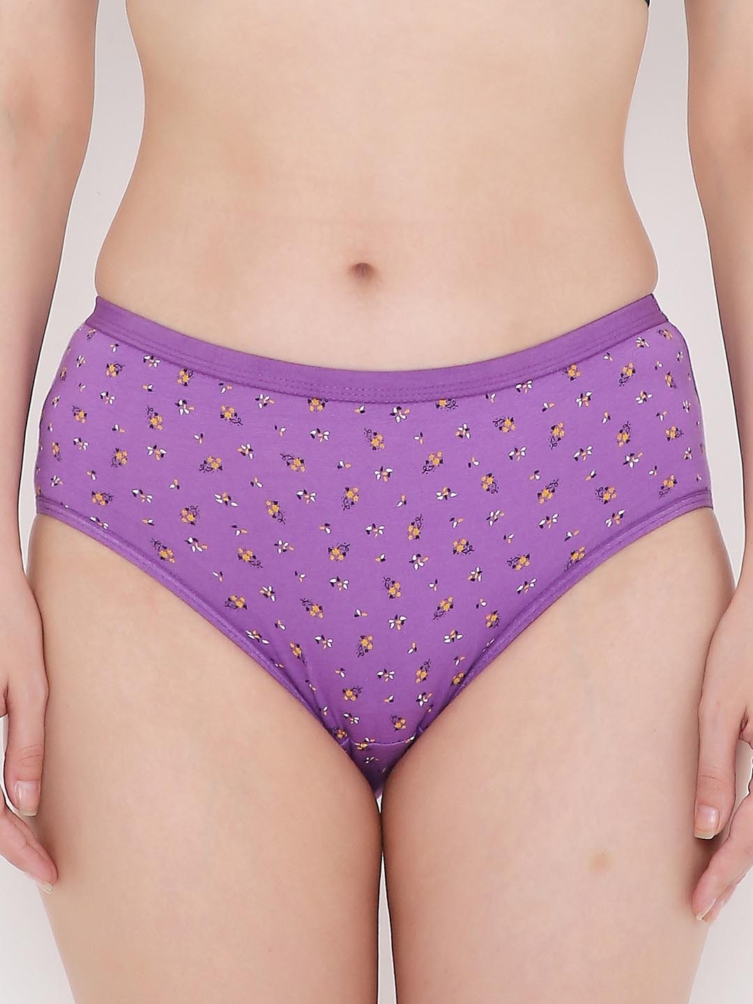 

Berrys Intimatess Women Purple Printed Cotton Hipster Briefs