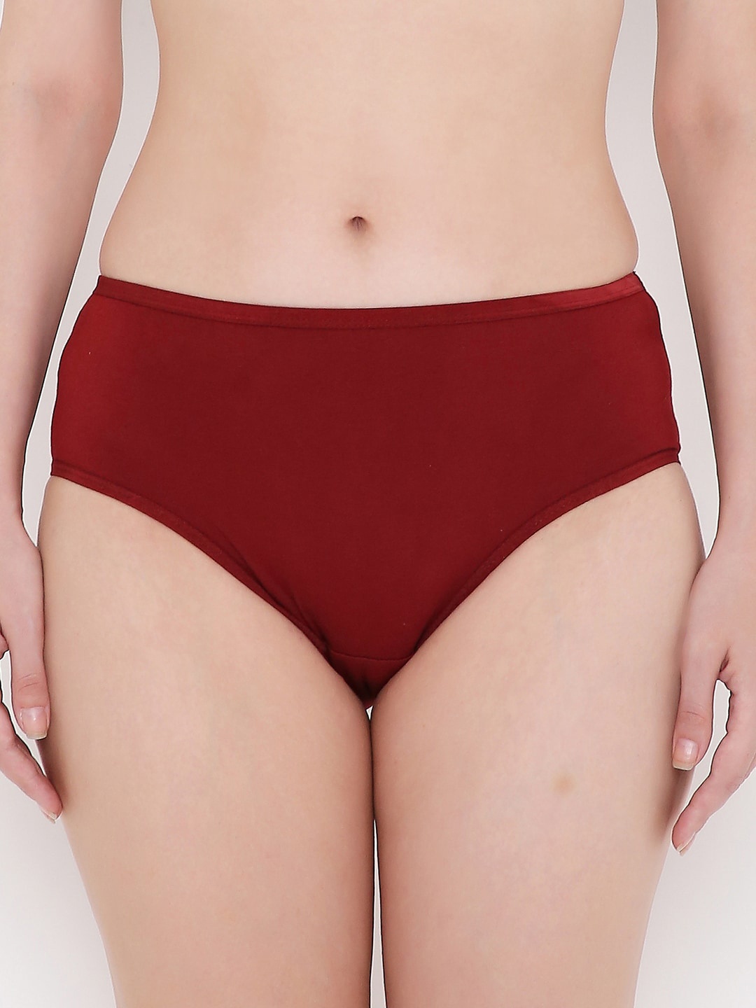 

Berrys Intimatess Women Maroon Solid Cotton Hipster Briefs