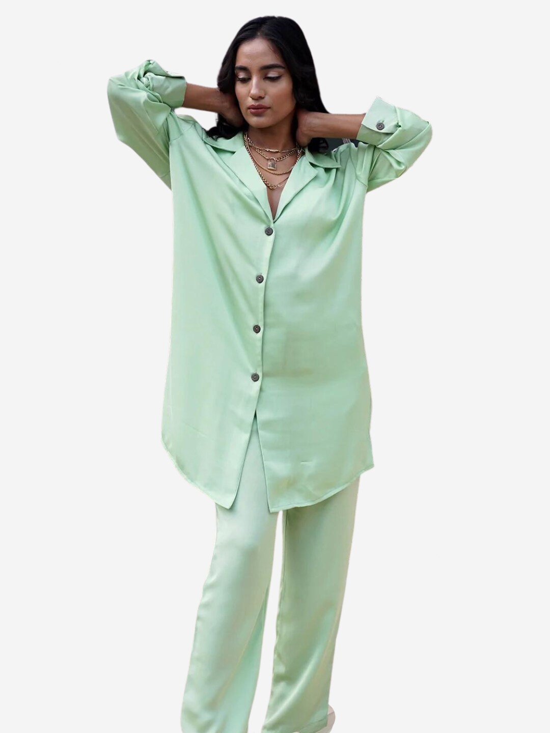 

Alaya By Stage3 Women Green Casual Shirt