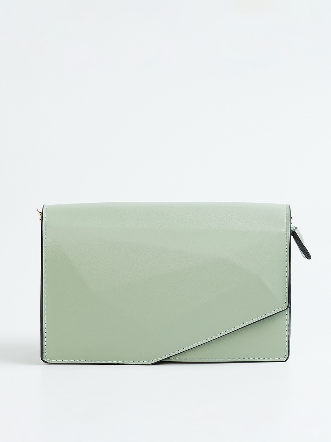 

CODE by Lifestyle Green Structured Sling Bag with Bow Detail