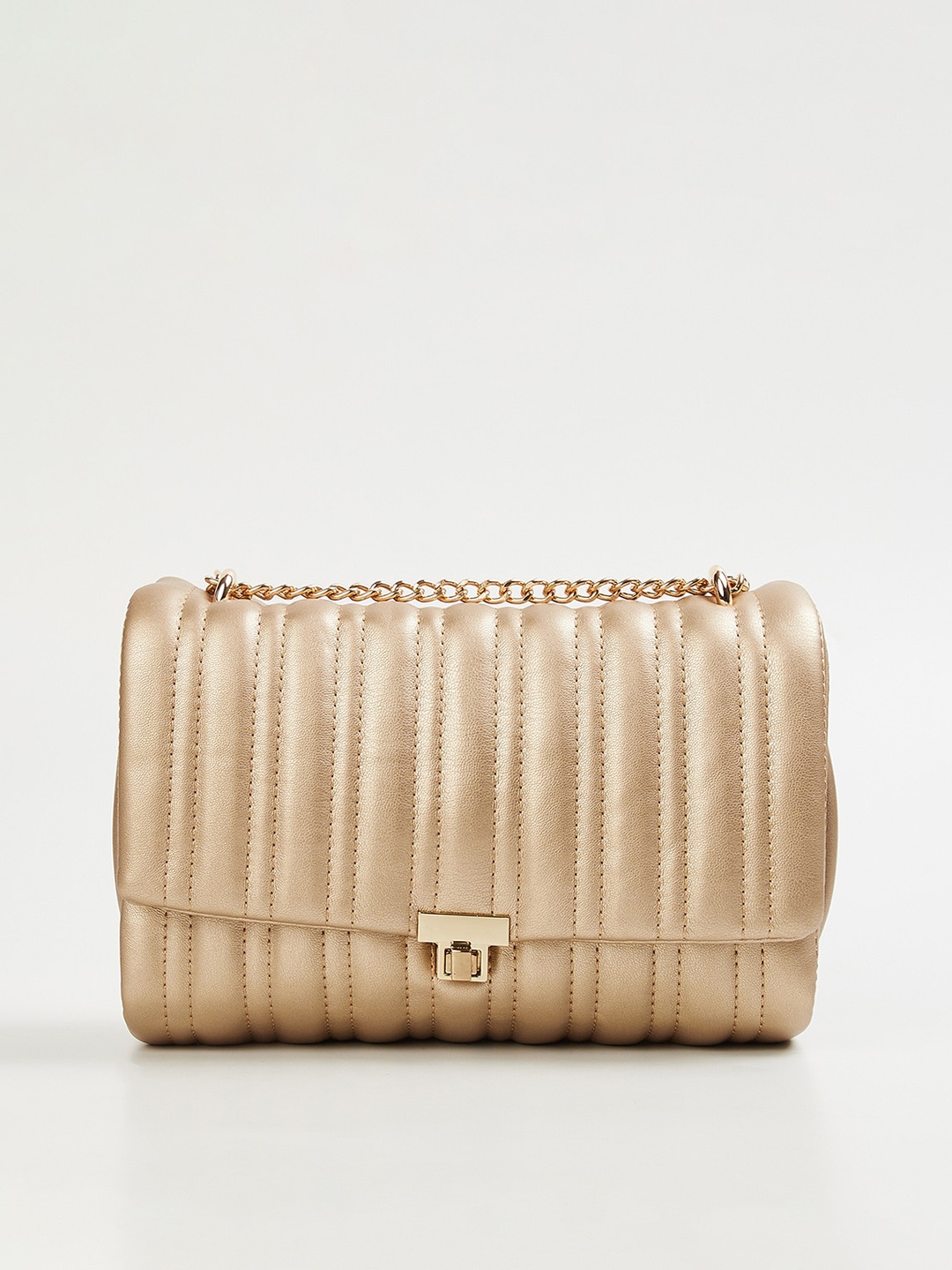 

CODE by Lifestyle Gold-Toned Swagger Sling Bag with Quilted