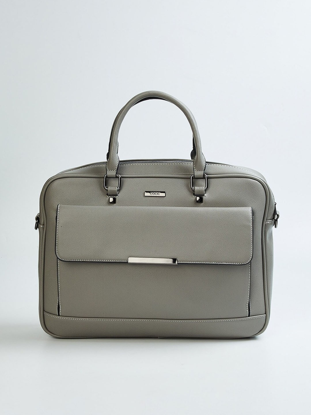

CODE by Lifestyle Grey Oversized Structured Handheld Bag
