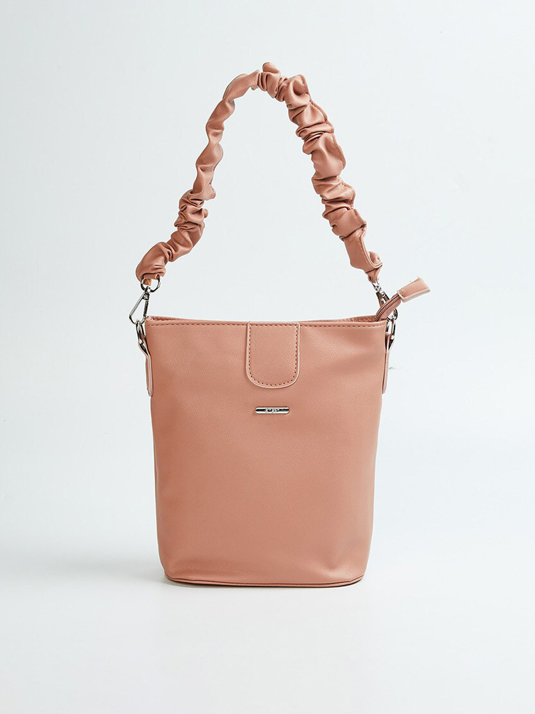 

Ginger by Lifestyle Pink Oversized Structured Hobo Bag