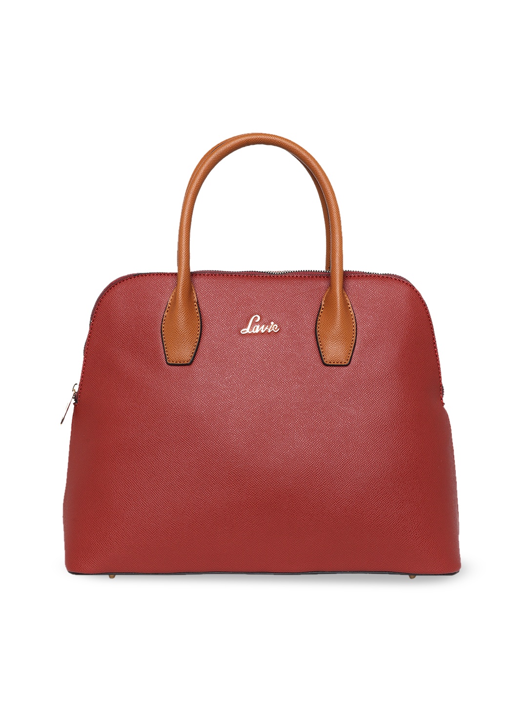 

Lavie Women Hilite Mimi Red Structured Dome Satchel Bag