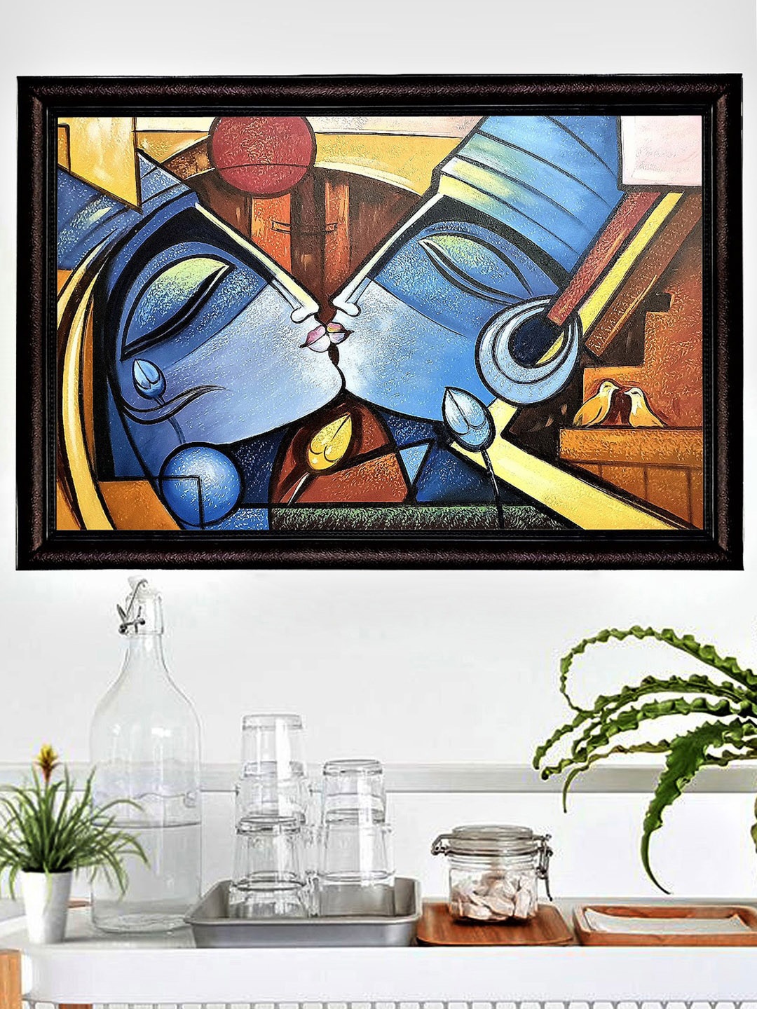 

Gallery99 Brown & Blue Handmade Love In The Nature Wall Art