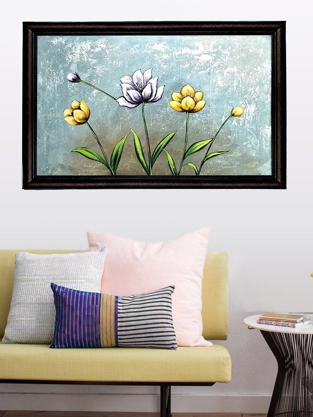 

Gallery99 Blue & Yellow Abstract Painting Canvas Wall Art