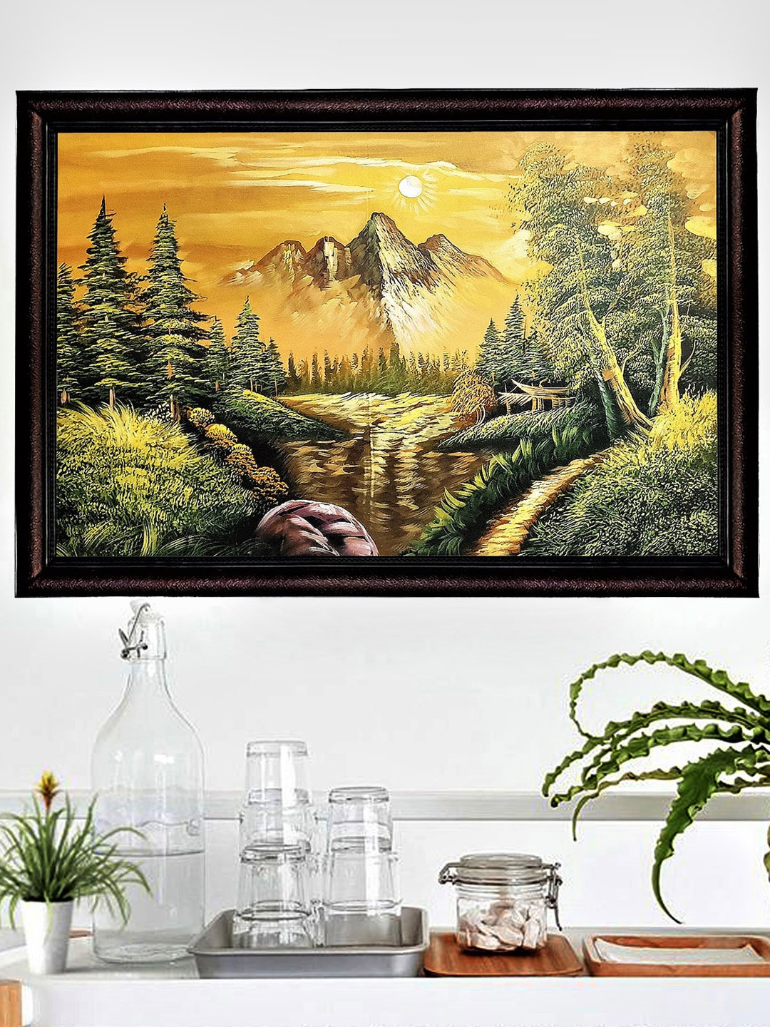 

Gallery99 Green Printed Framed Wall Art