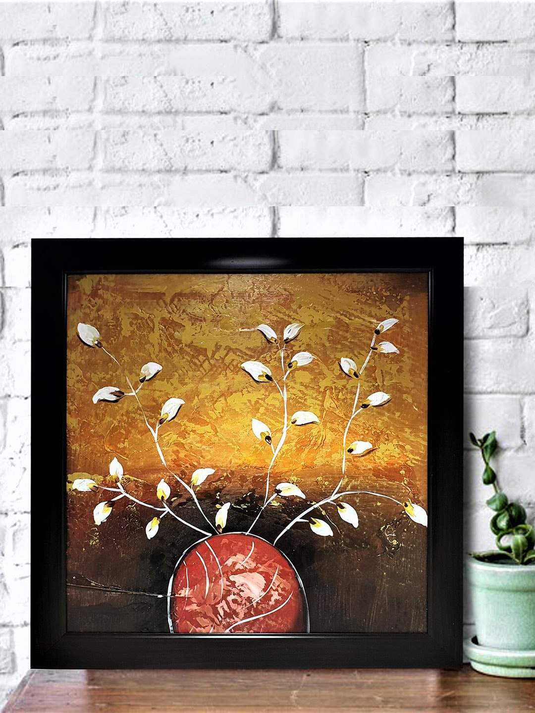 

Gallery99 Gold-Toned & Brown Printed Framed Wall Art