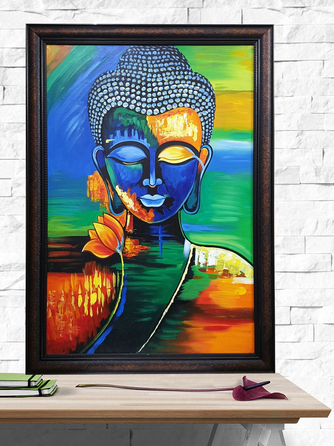 

Gallery99 Blue Green & Orange Printed Framed Wall Art
