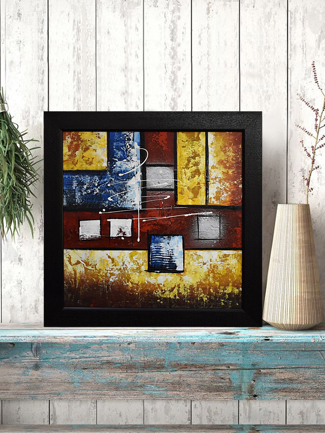 

Gallery99 Multi-Colored Abstract Canvas Painting Frame Wall Art