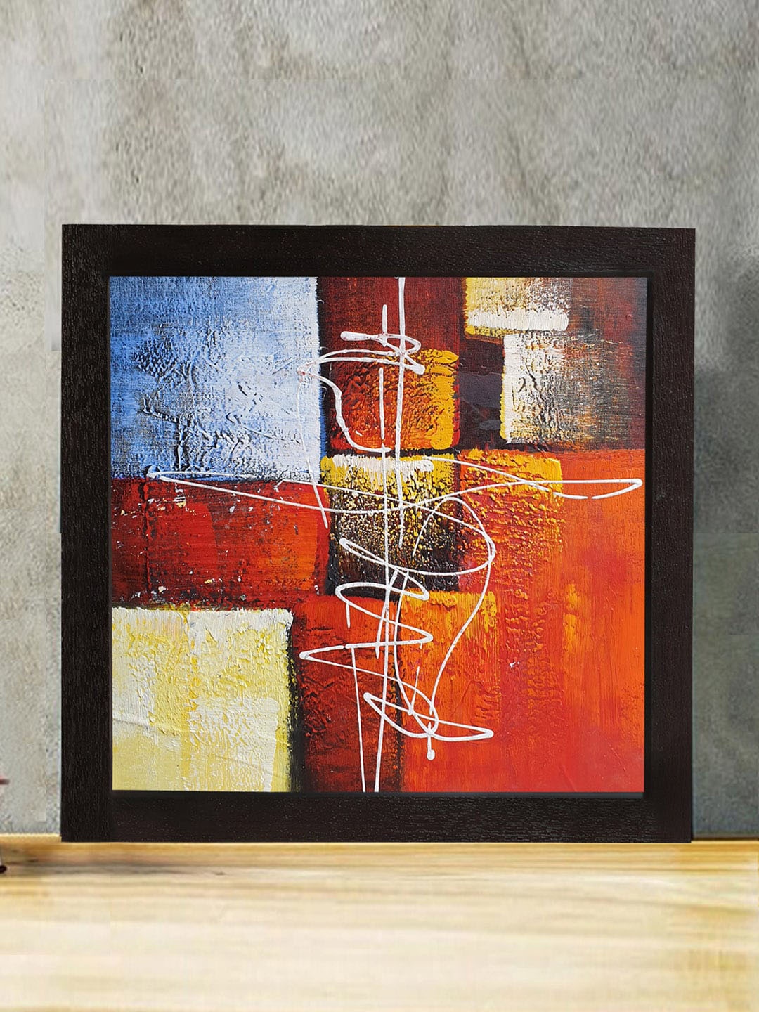 

Gallery99 Unisex Multi-Colored Abstract Canvas Painting Frame Wall Art