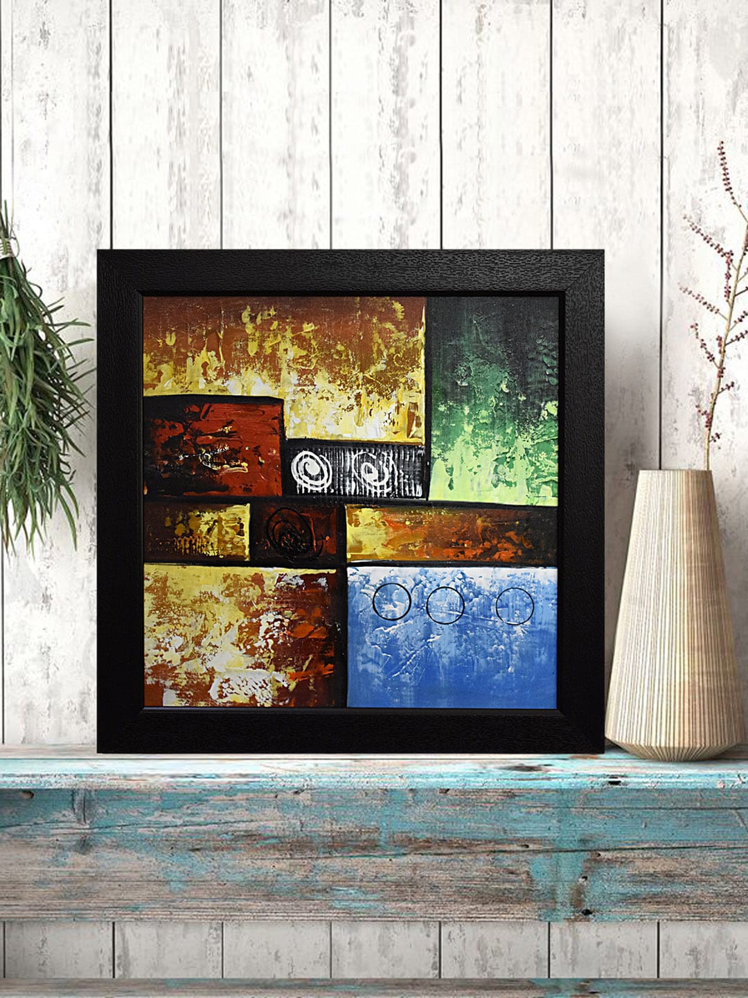 

Gallery99 Brown Abstract Handmade Oil Painting Wall Art, Multi