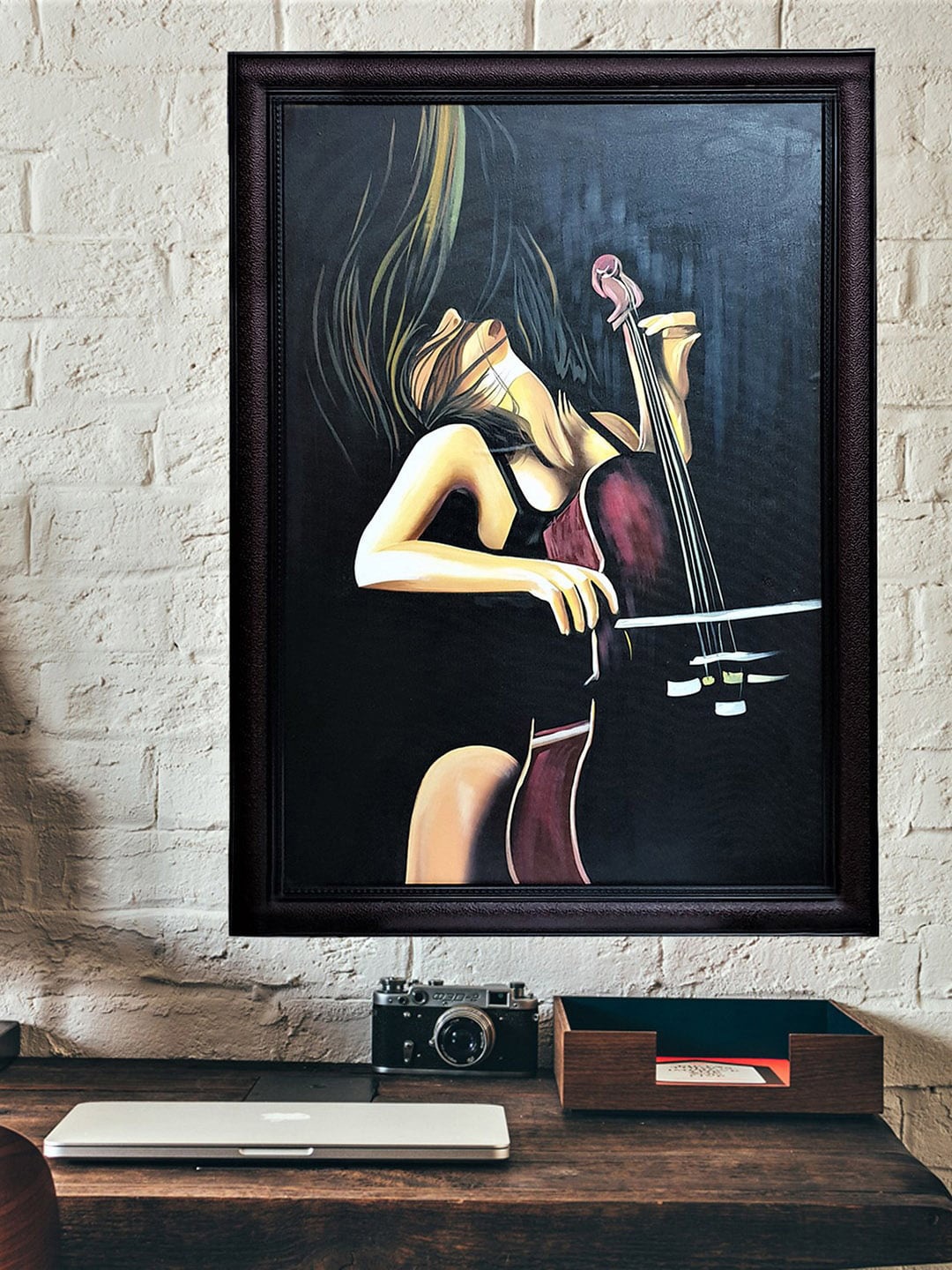 

Gallery99 Black Deep Emotional Walnut Handmade Oil Painting Wall Art