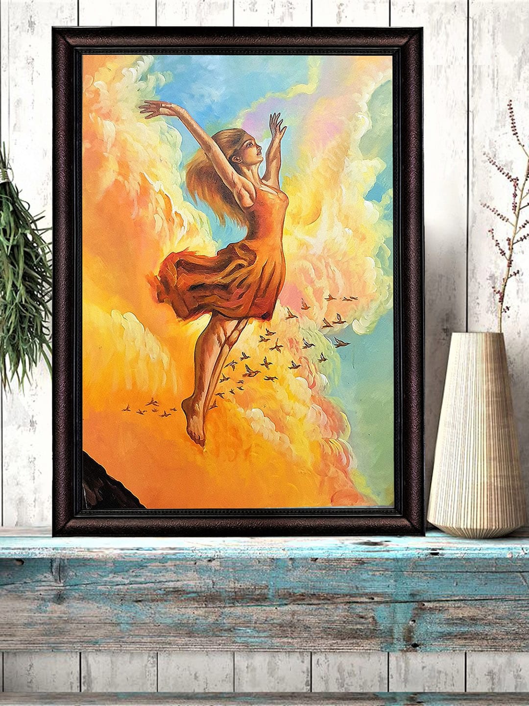 

Gallery99 Yellow Canvas Painting Frame Wall Art