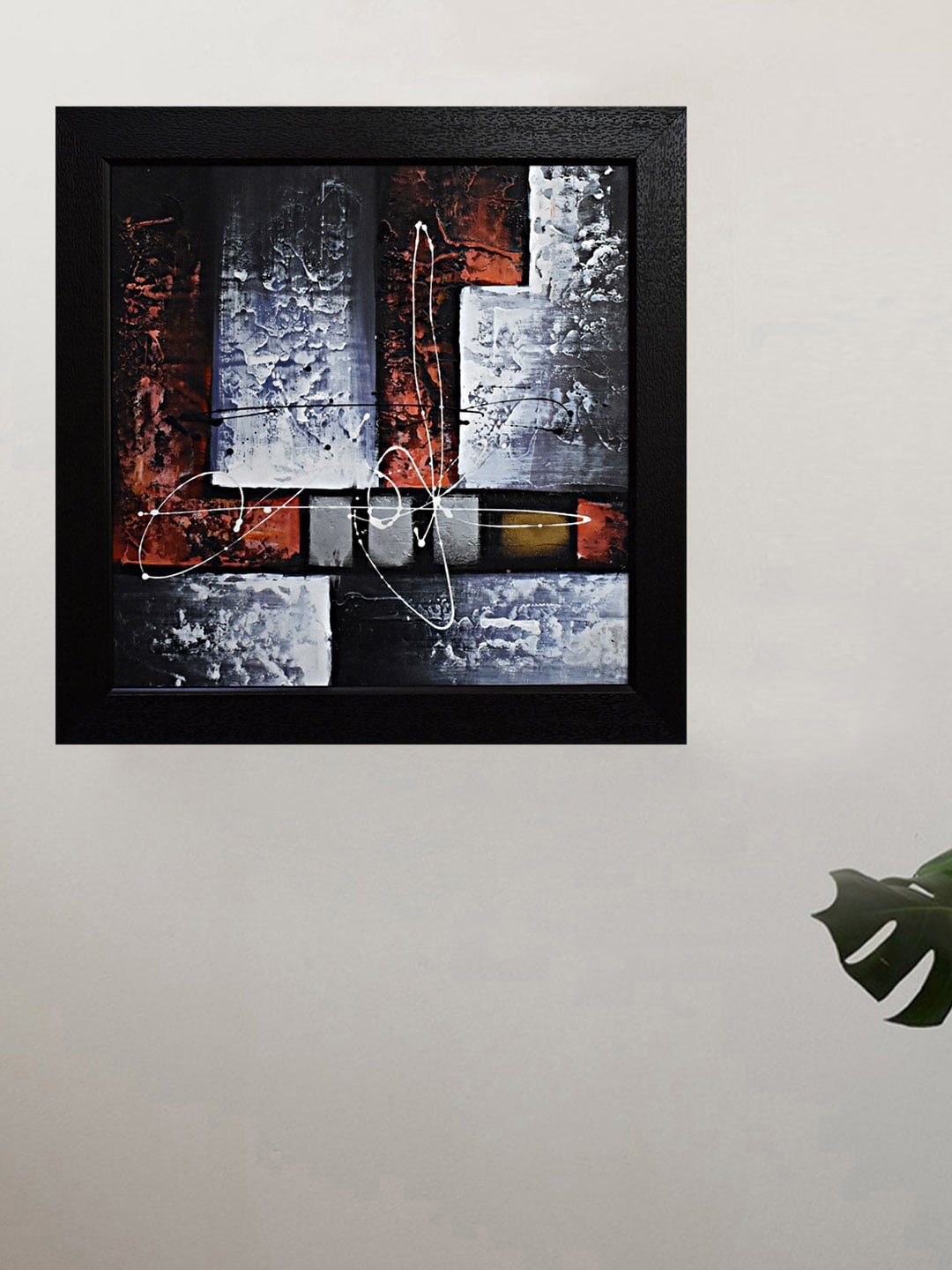 

Gallery99 Multi-Colored Abstract Canvas Painting Frame Wall Art