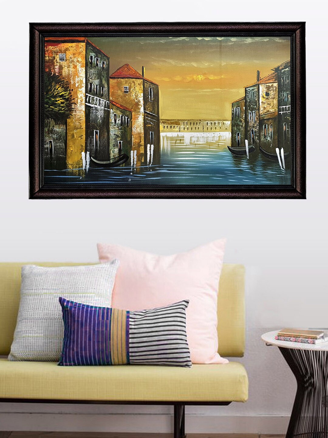 

Gallery99 Gold-Colored Handmade Framed Oil Painting