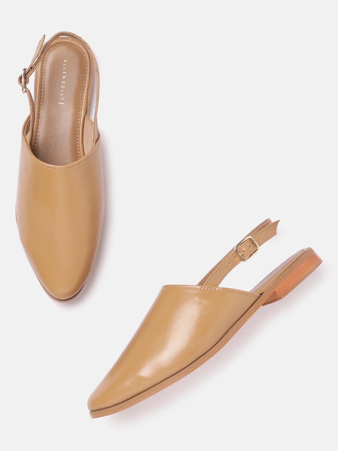 

Allen Solly Women Beige Solid Mules