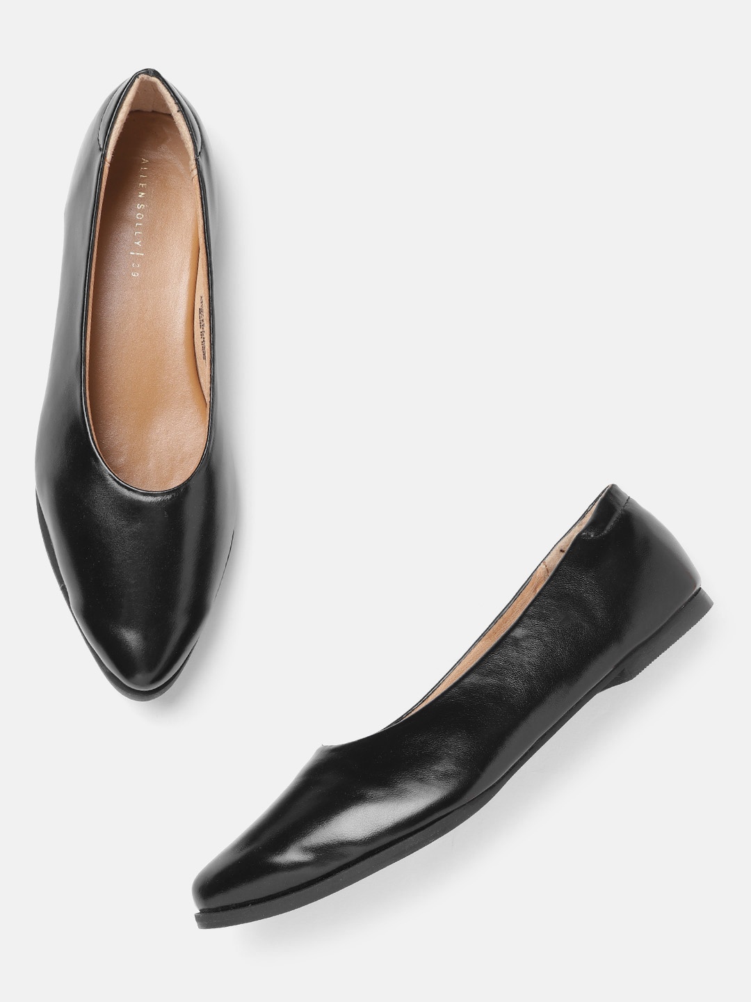 

Allen Solly Women Black Solid Ballerinas