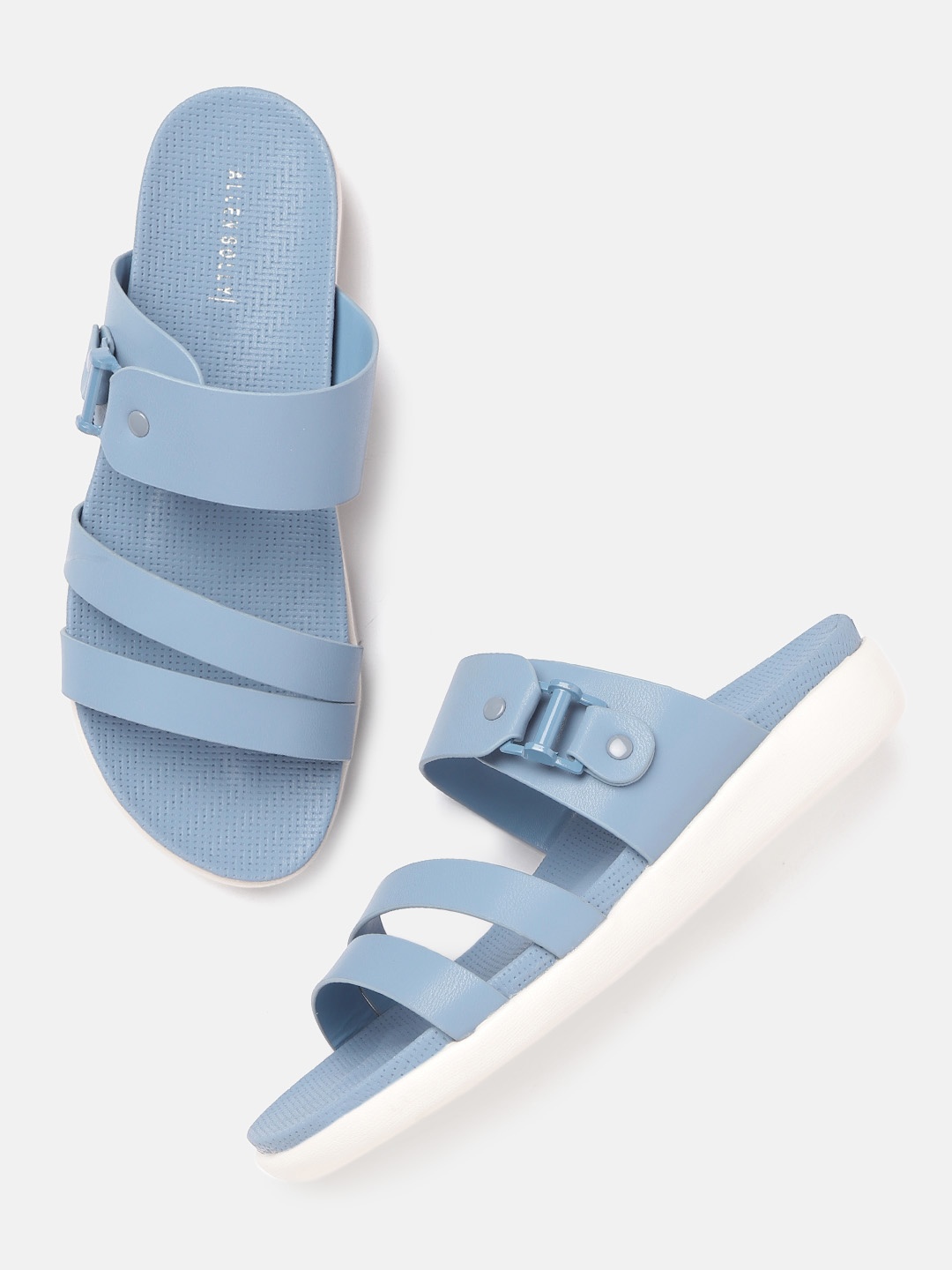 

Allen Solly Women Blue Solid Open Toe Flats