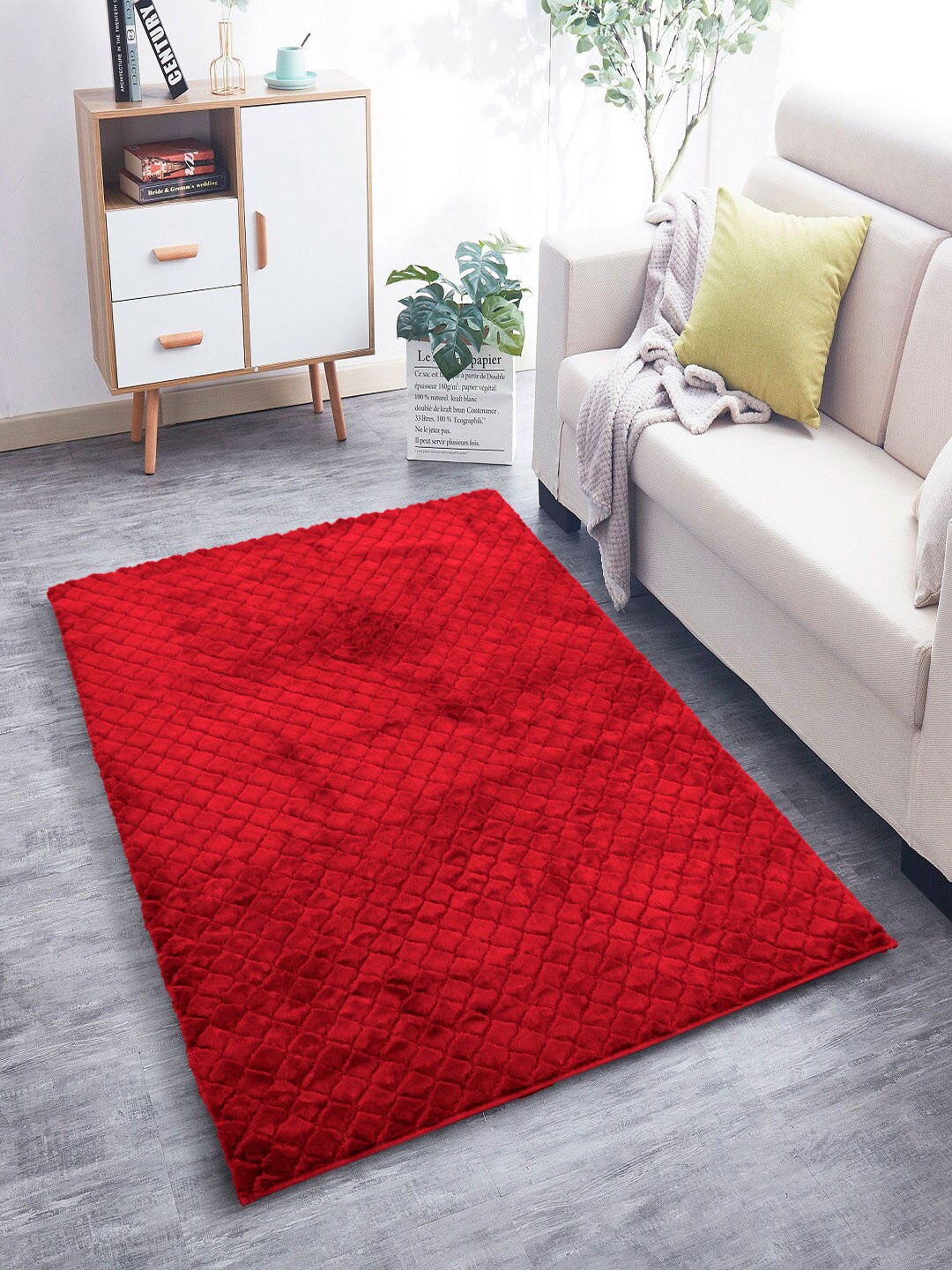

LUXEHOME INTERNATIONAL Maroon Solid Austria Carpets