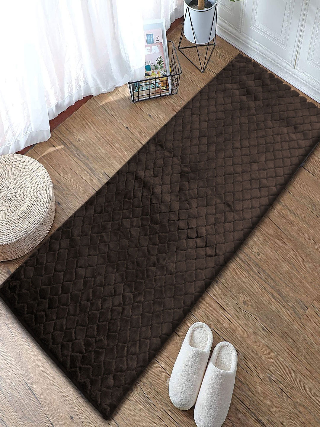 

LUXEHOME INTERNATIONAL Brown Solid Runners