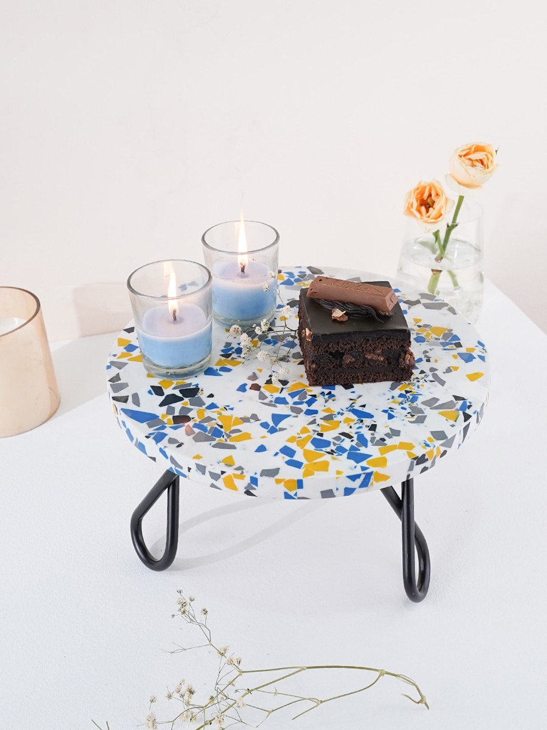 

CASA DECOR White Printed Cake-Stand
