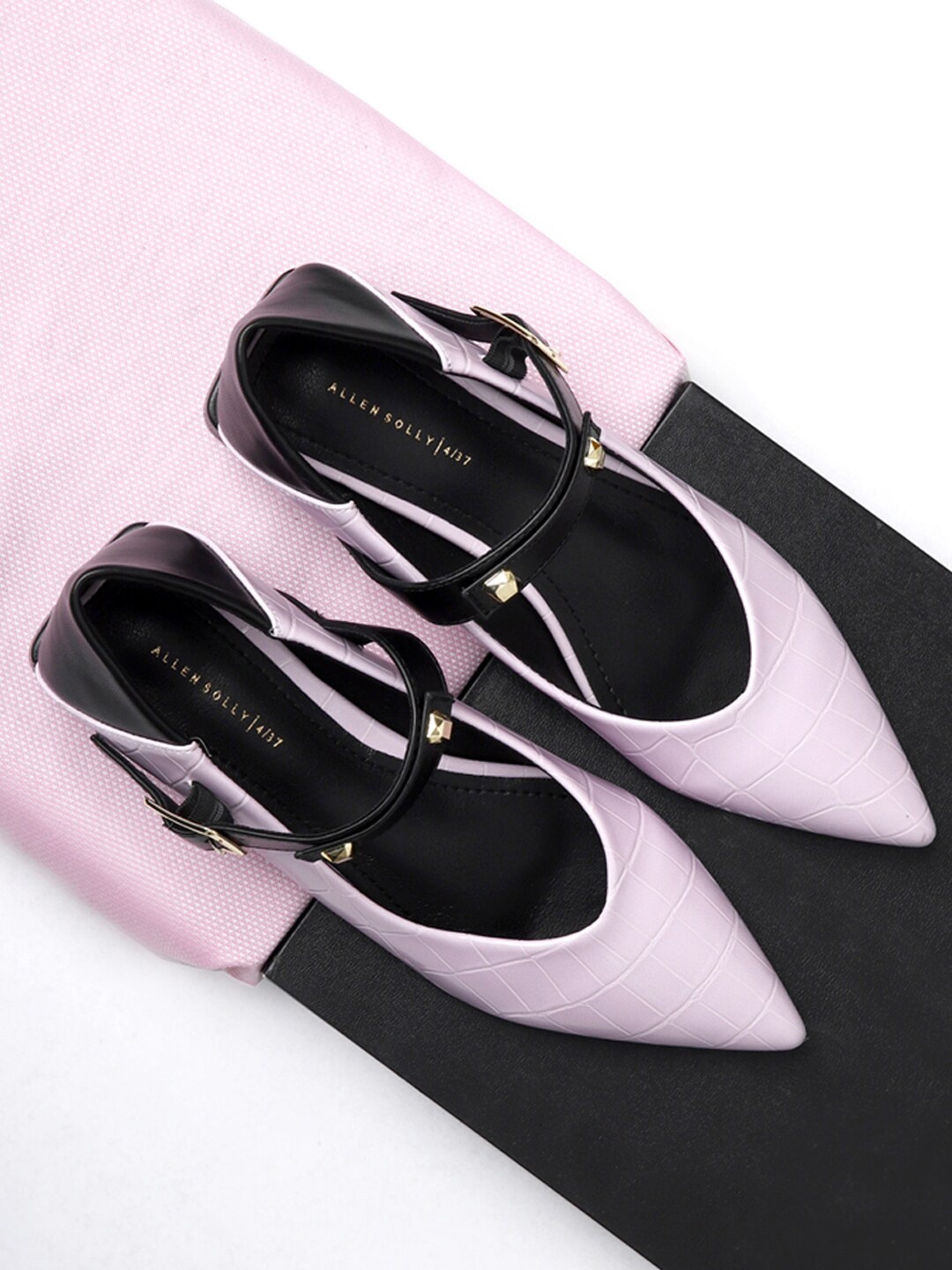 

Allen Solly Woman Women Purple Colourblocked Mules Flats