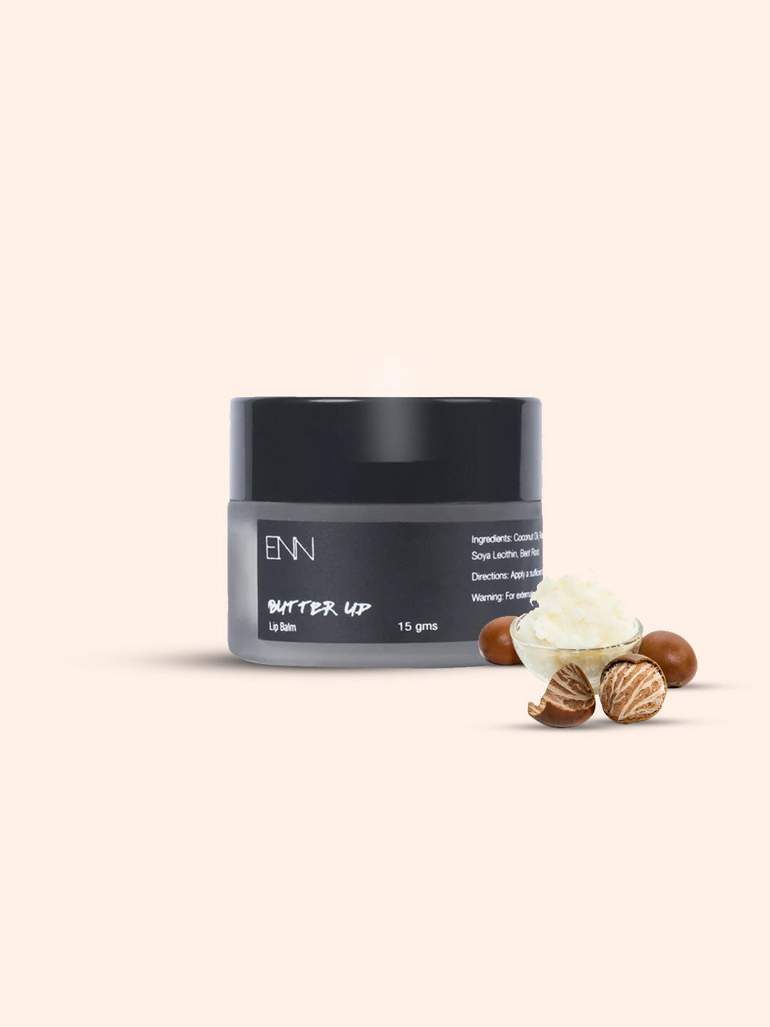 

ENN Butter Up Moisturizing Lip Balm with Shea & Kokum Butter - 15 g, Black
