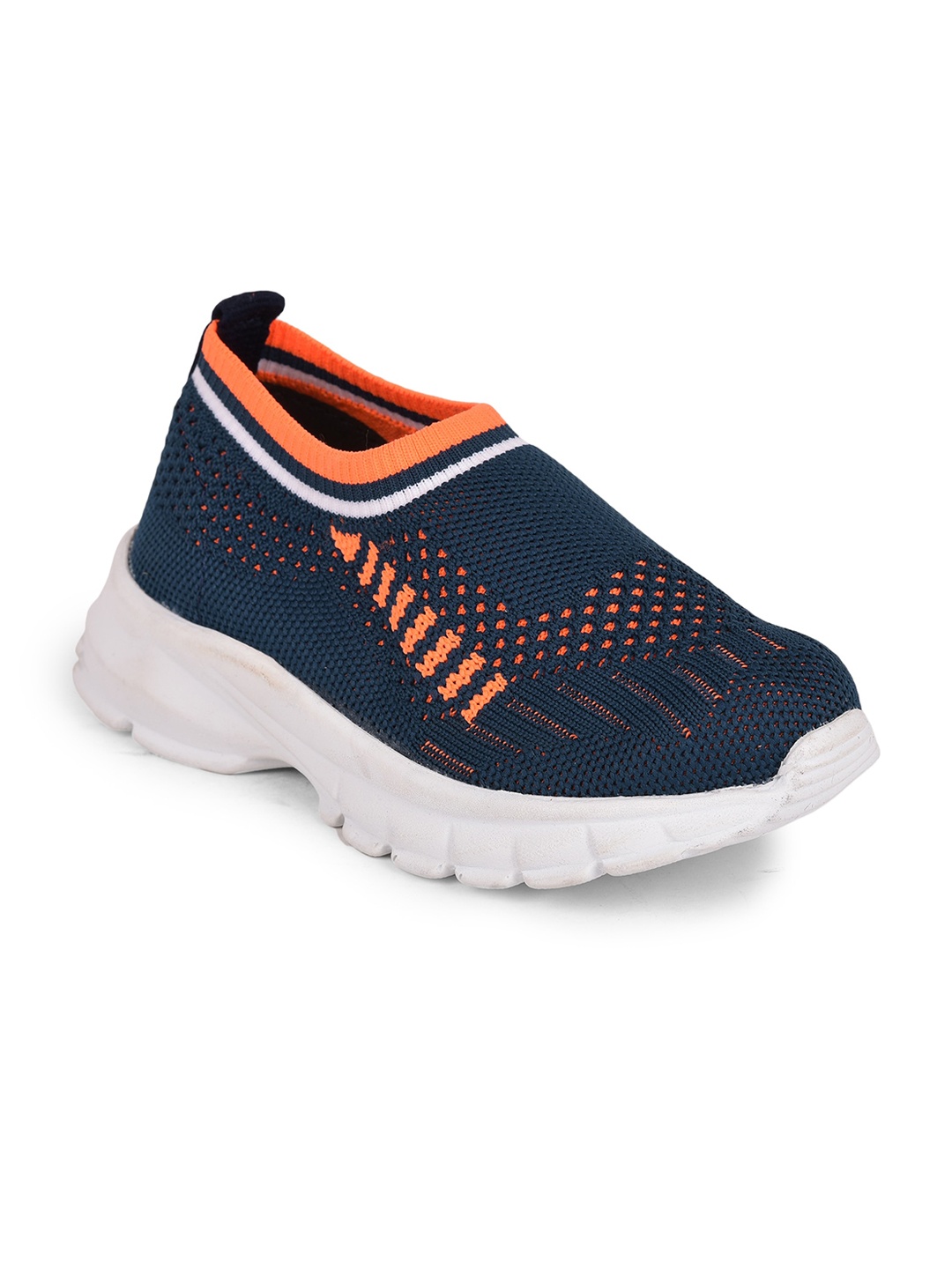 

Liberty Unisex Kids Blue Woven Design Slip-On Sneakers