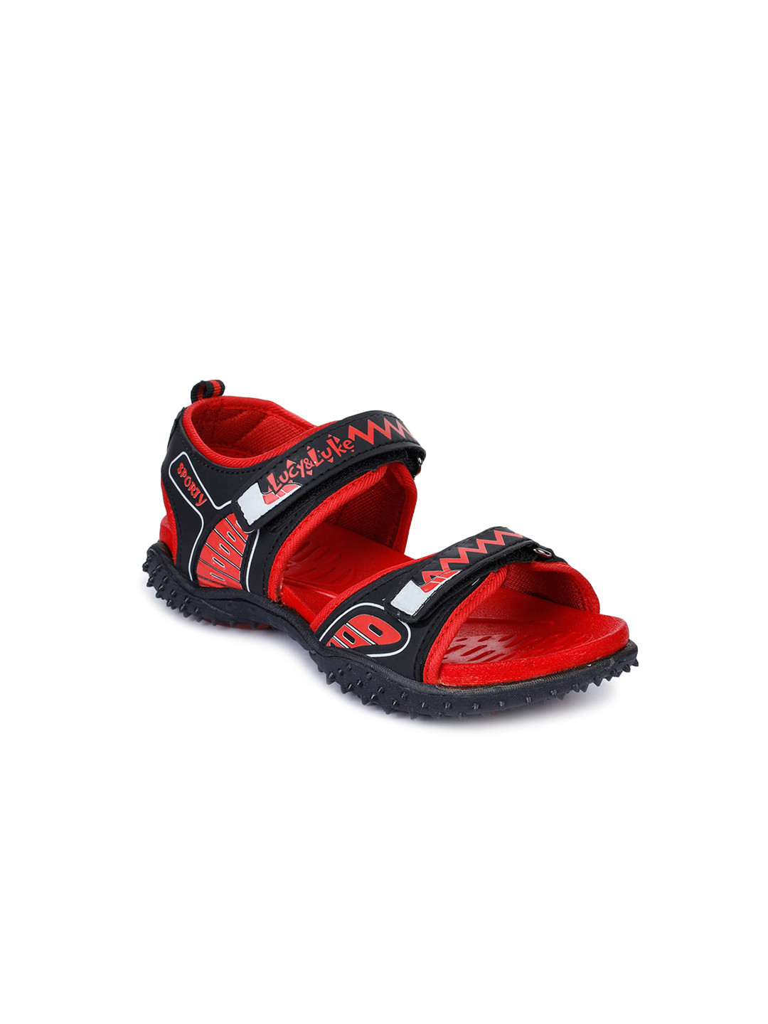 

Liberty Unisex Kids Red Woven Design Driving Shoes
