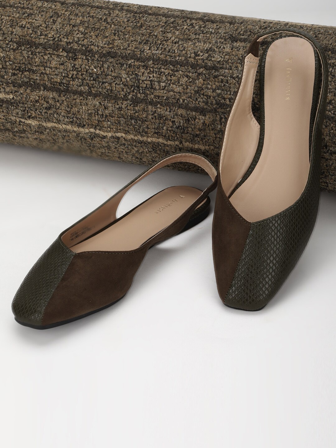 

Van Heusen Woman Women Olive Green Mules Flats