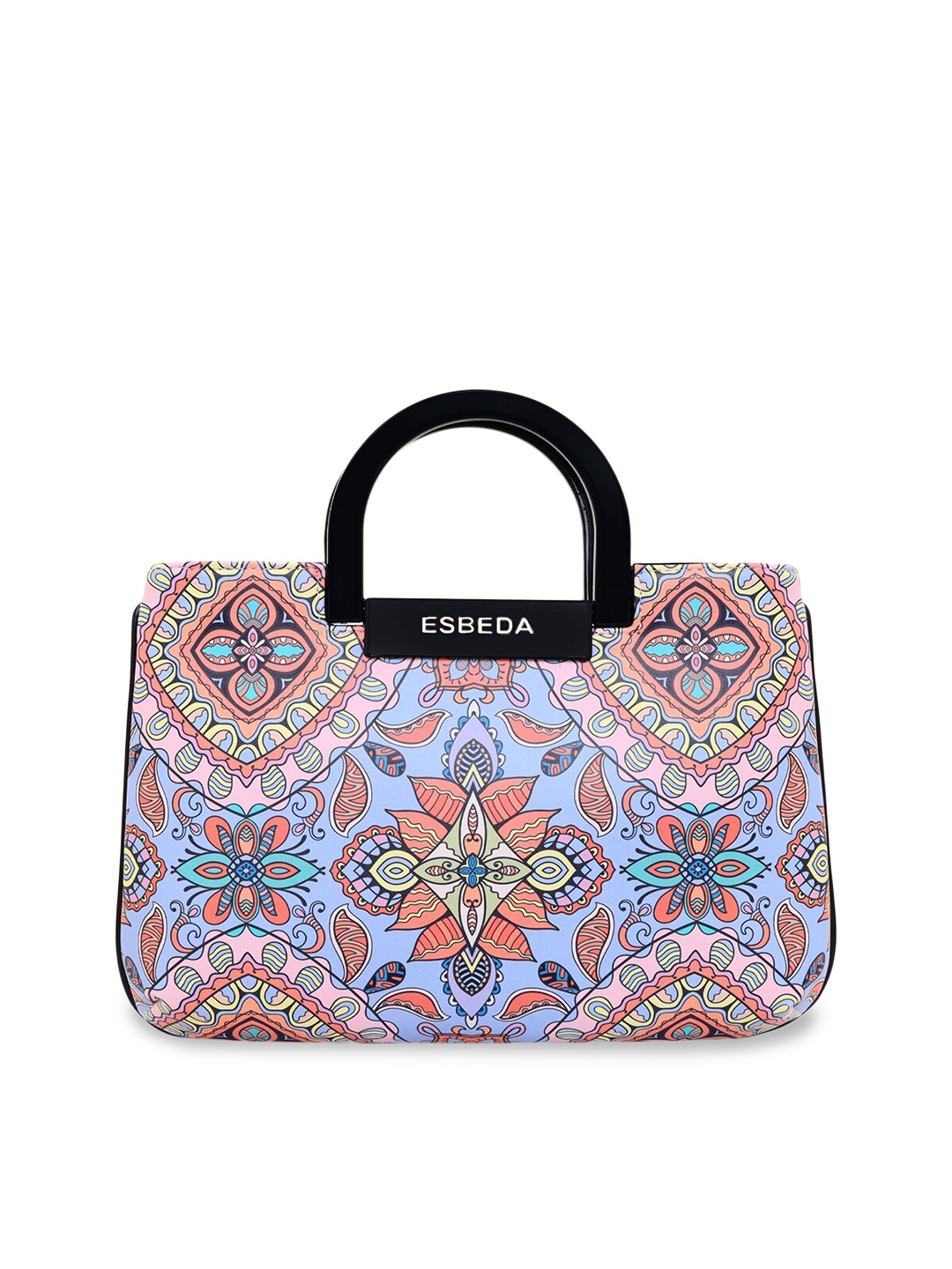 

ESBEDA Multicoloured Floral Printed PU Swagger Handheld Bag, Multi