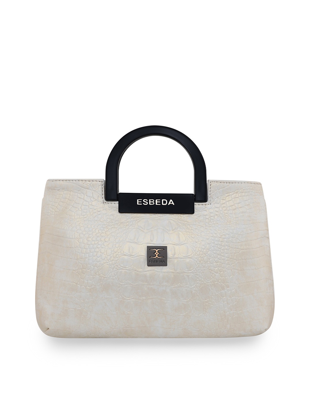 

ESBEDA White PU Structured Handheld Bag