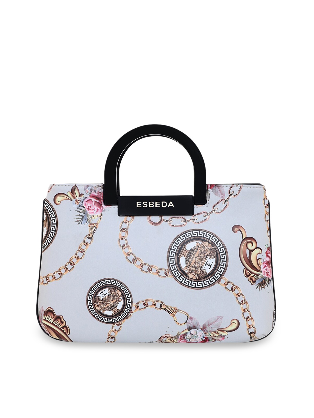 

ESBEDA Multicoloured Printed PU Swagger Handheld Bag, Multi