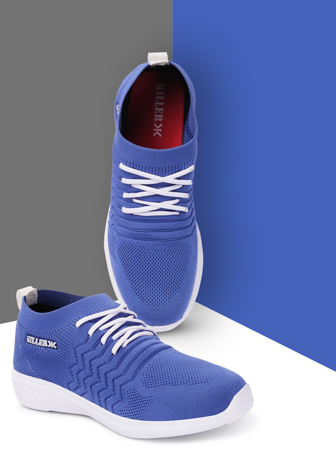 

Killer Women Blue Woven Design Sneakers