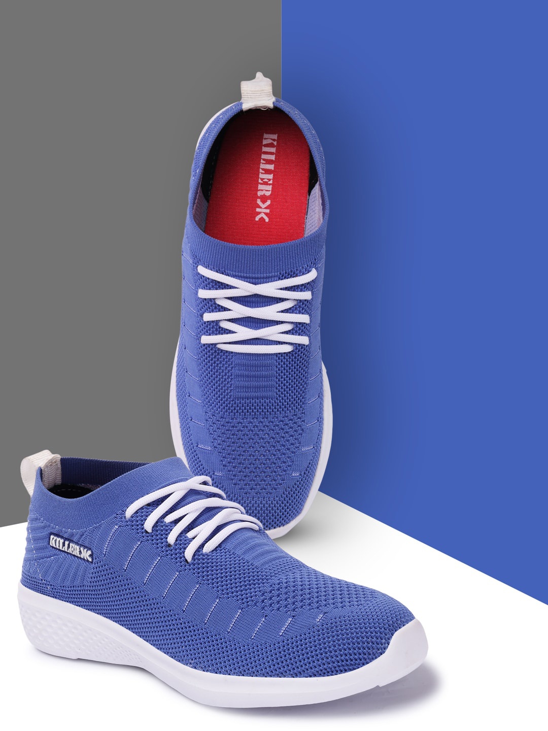 

Killer Women Blue Woven Design Sneakers